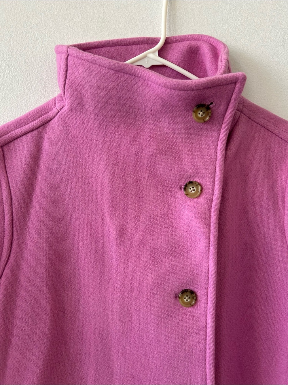J. Crew Villa Coat Italian Stadium Pink Stand-Collar Wool-Blend 2021 - Picture 2 of 9